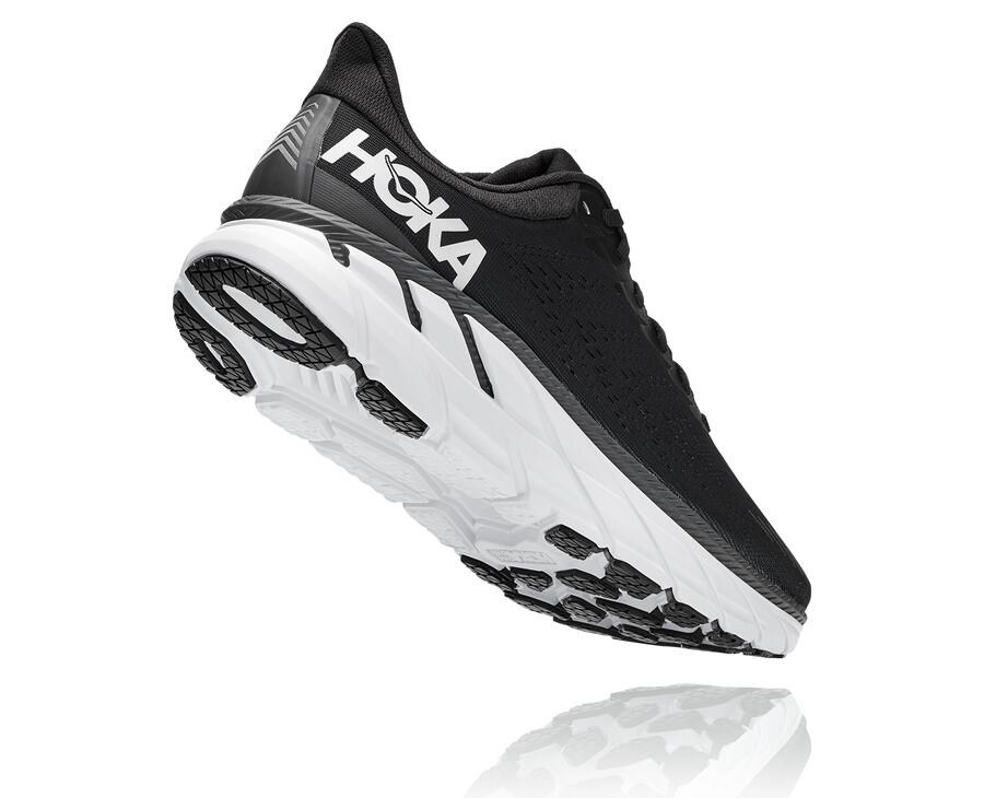 Zapatillas Running Hoka One One Hombre - Clifton 7 - Negras/Blancas - FJV821794